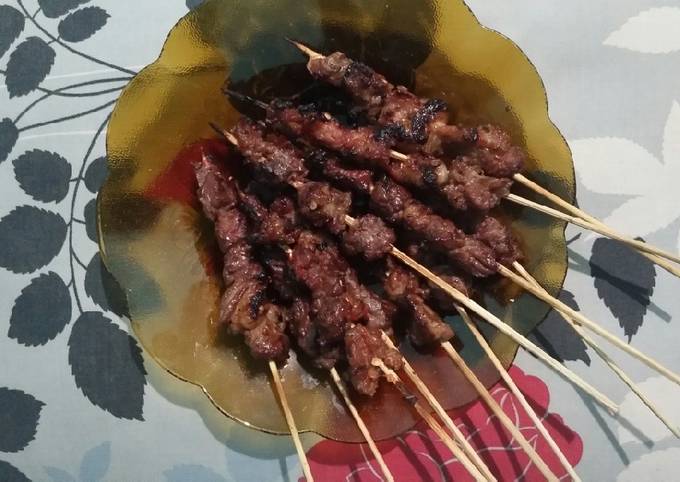 Standar Resep bikin Sate Sapi Bumbu Merah yang gurih
