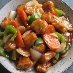 Sweet & Sour Pork (or Chicken) A picture of Sweet & Sour Pork (or Chicken).
