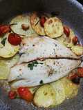 #499 Filetto di orata su letto di patate in airfryer 🐟🌿🥔🍅🐟