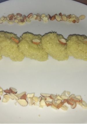 A picture of Homemade milk cake recipe.