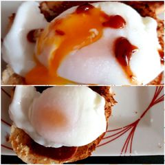 My Bacon and Egg toasted Muffin with smoked Bacon sauce😁 A picture of My Bacon and Egg toasted Muffin with smoked Bacon sauce😁.