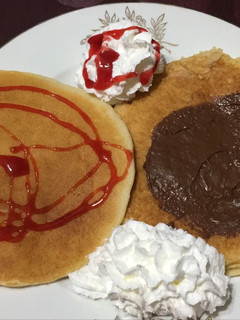 Una foto de Tortitas con nata