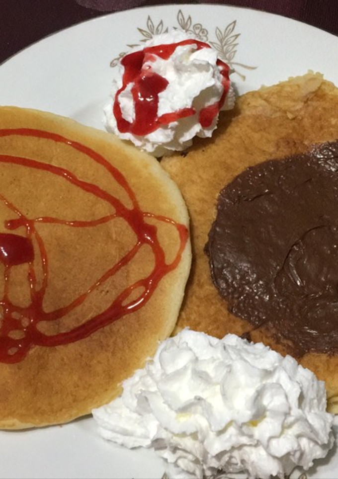 Una foto de Tortitas con nata