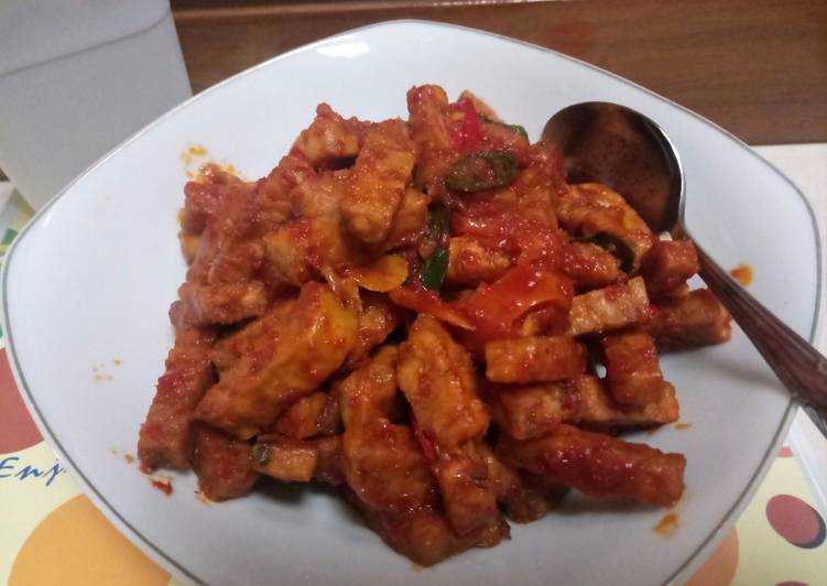 Cara Gampang meracik Oreg tempe balado manis yang Lezat Sekali