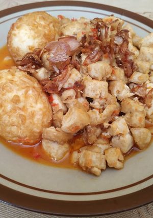 Foto resep Sambal goreng tahu telur