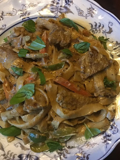 A picture of California Farm Panang RiceNoodle Curry.