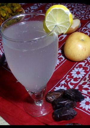 A picture of Nimbu Pani (lemonade).