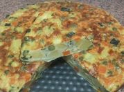 Una foto de papas al horno con huevo