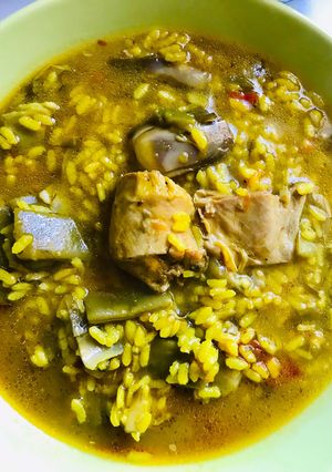 Una foto de Arrosset amb conill,(Arroz caldoso con conejo)