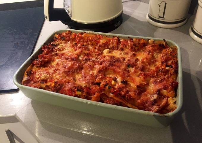 Vegetarian Lasagna with Cottage Cheese