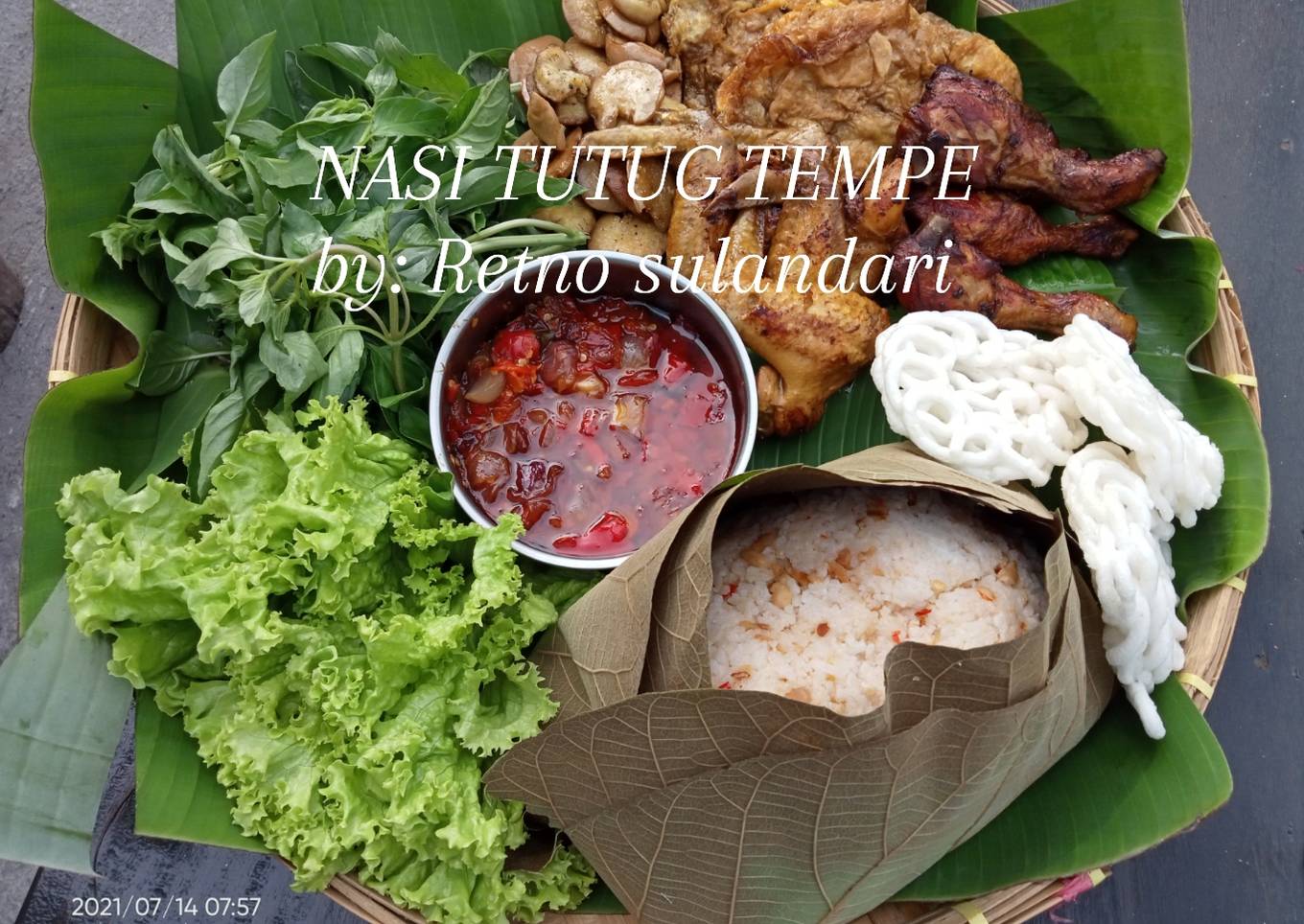 Nasi tutug tempe