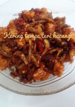 Foto resep Kering tempe teri kacang