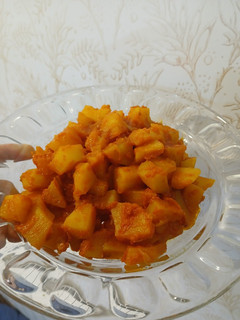 عکسی از دستور سیب زمینی گوجه ای
