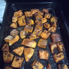 Roasted butternut A picture of Roasted butternut.