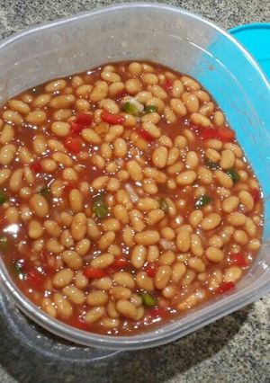 A picture of Baked Bean Salad.