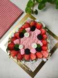 Brownies Kukus Strawberry (1033)