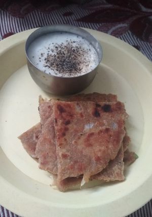 A picture of Sattu Vali Missi Roti.
