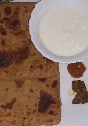 A picture of Plain Paratha#authors marathon #my mum's recipe.