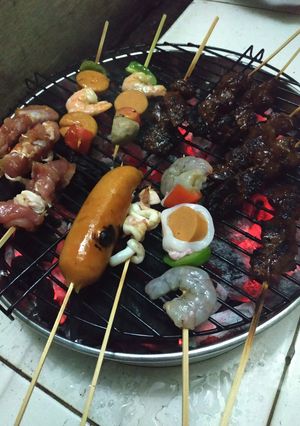 Foto resep Bakar seafood dan lainnya