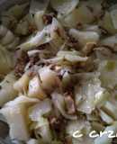 Repollo con boletus