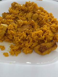 Una foto de Paella