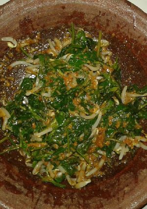 Foto resep Lotek kangkung vs toge
