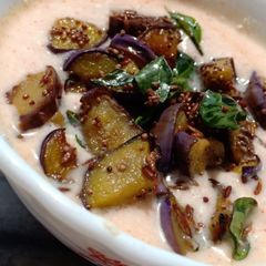 A picture of Baigan ka Raita.