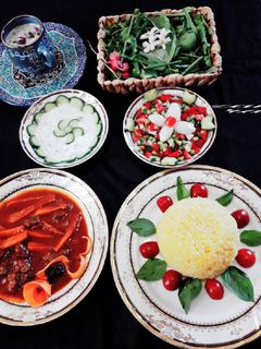 عکسی از دستور خورشت گوشت و هویج تبریزی