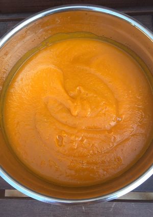 Una foto de Crema de calabaza