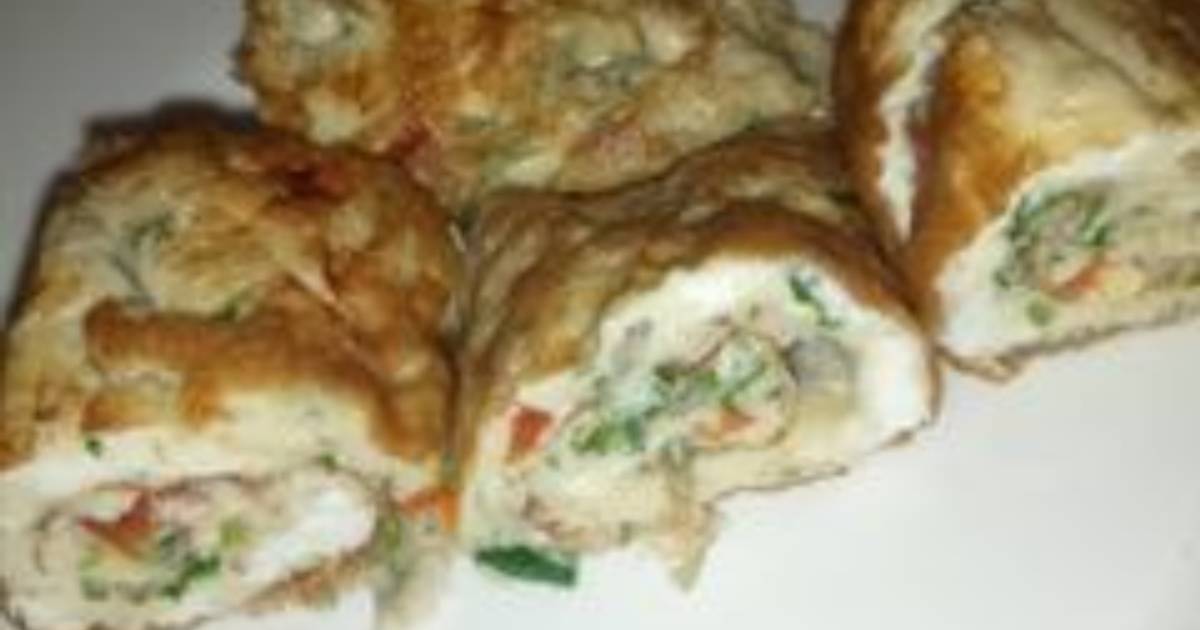 Omelette roll Recipe by Mitey Gloria Cookpad