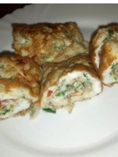 A picture of Omelette roll.