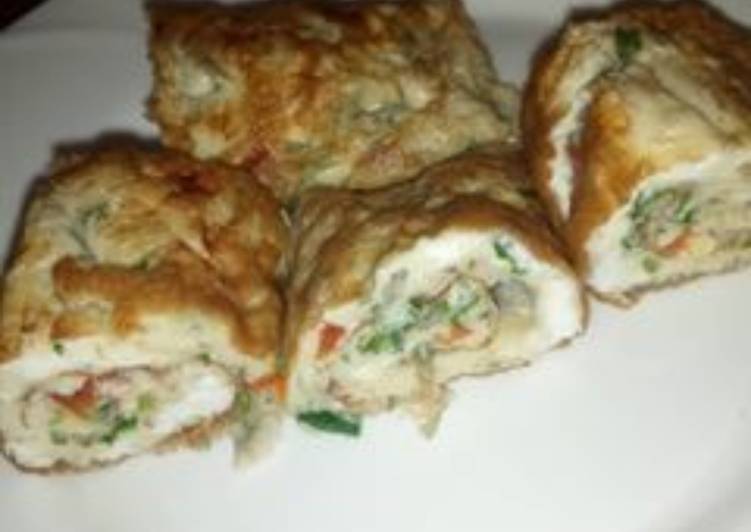 Recipe of Super Quick Homemade Omelette roll