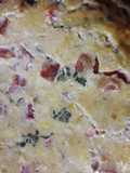 Tarta caprese con masa de orégano