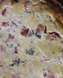 Tarta caprese con masa de orégano