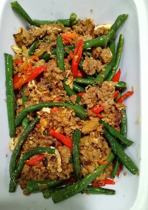 Foto resep Tumis kacang panjang daging #belajarmasak