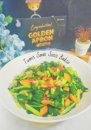 Foto resep Tumis Sawi Sosis Bakso