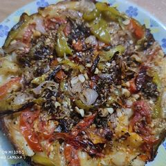 A picture of Veggie Focaccia Bread.