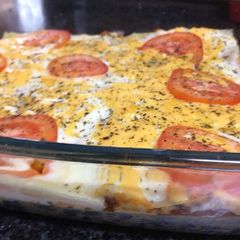 A picture of Soya mince lasagne.