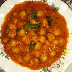 A picture of Chhole chana.