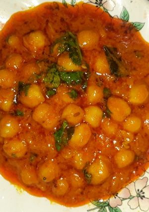 A picture of Chhole chana.