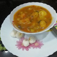 Matar makhana sabji A picture of Matar makhana sabji.