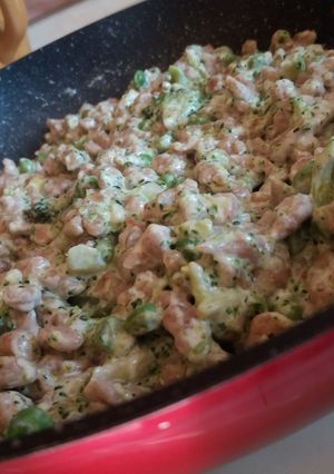 Tejszínes zöldséges nokedli recept fotója