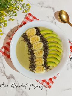 Foto resep 332. Smoothie Alpukat Pisang Bowl