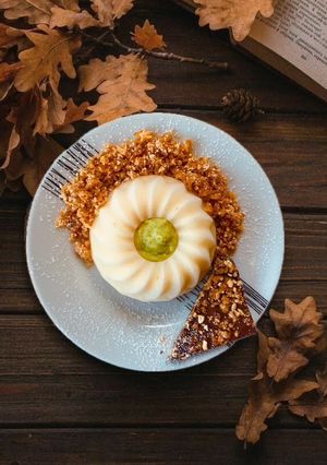 Foto di Panna Cotta ai Cereali con Crema di Avocado