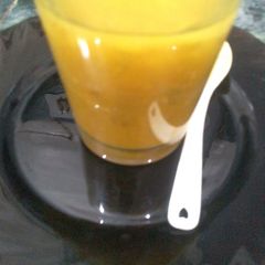 A picture of Red lentil(masoor dal) soup.