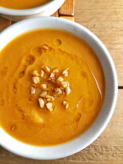 A picture of Creamy and Healthy Carrot Soup.