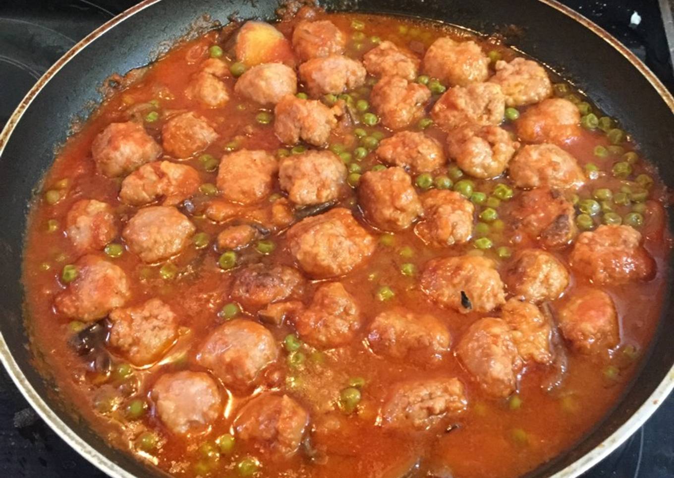 Albóndigas a la jardinera