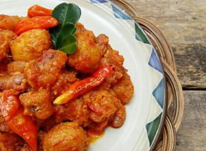 Foto resep Sambal Krecek Telur puyuh Kacang Merah