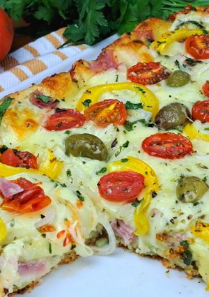 Foto de TORTA DE PRESUNTO E QUEIJO PERFEITA | TUDO FEITO A MÃO | RECEITAS FÁCEIS E PRÁTICAS