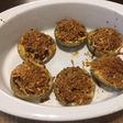 Alcachofas con pollo al horno